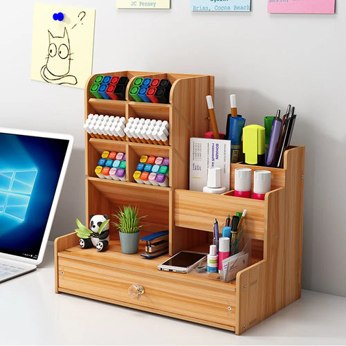 Deskox Bjork Wooden Pen and Card Caddy — Deskox Modern Desks & Workspace Accessories — view 2