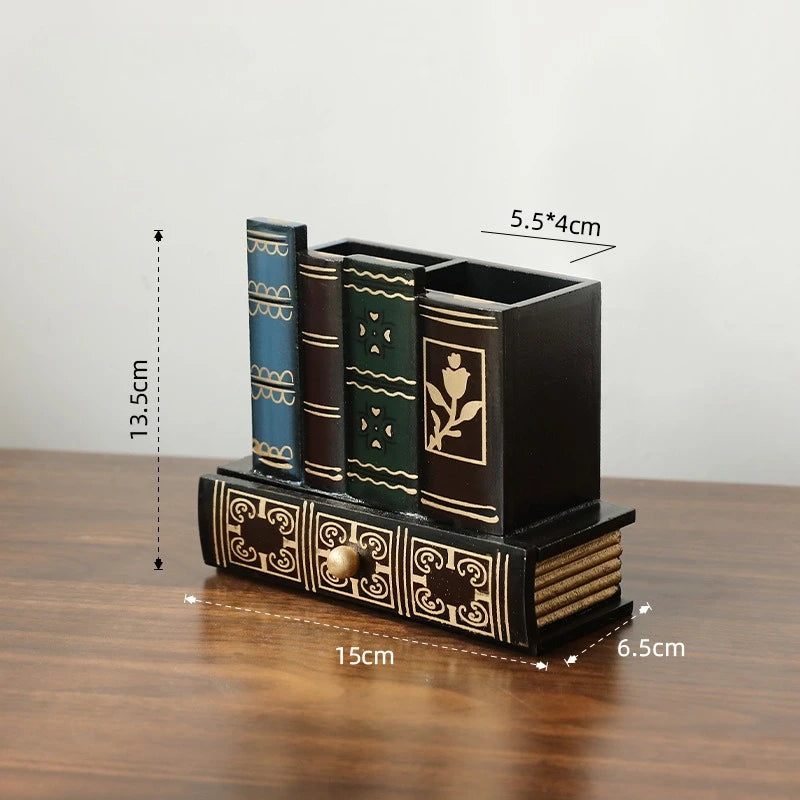 Deskox Saga Book-Form Wooden Pen Holder — Deskox Modern Desks & Workspace Accessories — view 6