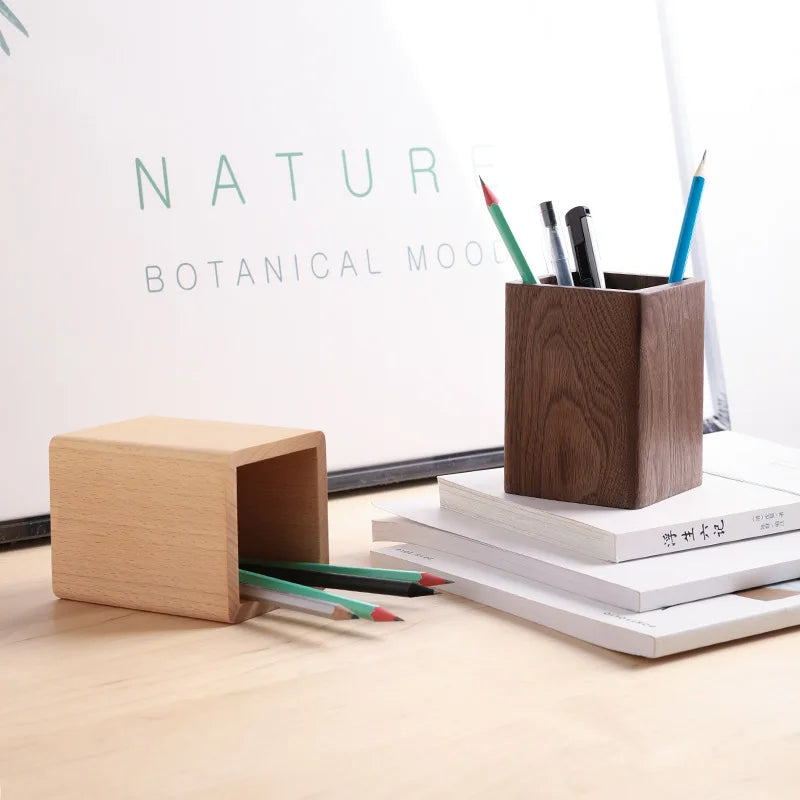 Deskox Ask Solid Walnut Pen Vessel — Deskox Modern Desks & Workspace Accessories — view 4