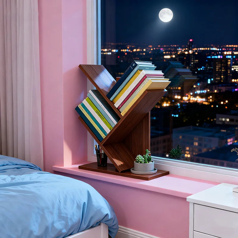 Deskox Furu Three-Tier Desktop Bookshelf — Deskox Modern Desks & Workspace Accessories — view 3