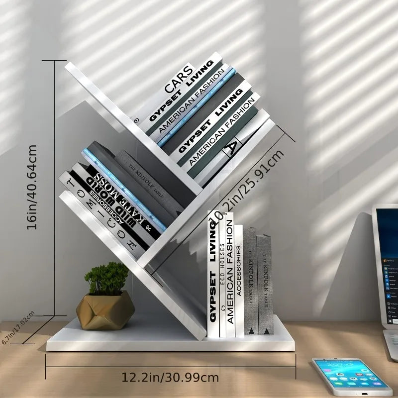 Deskox Furu Three-Tier Desktop Bookshelf — Deskox Modern Desks & Workspace Accessories — view 4