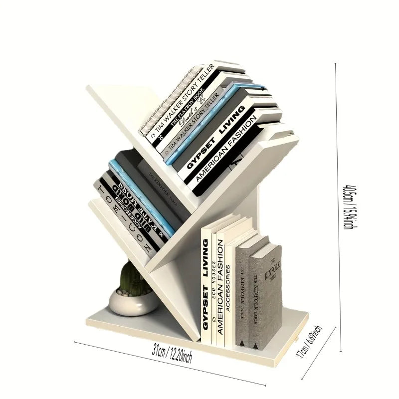 Deskox Furu Three-Tier Desktop Bookshelf — Deskox Modern Desks & Workspace Accessories — view 2