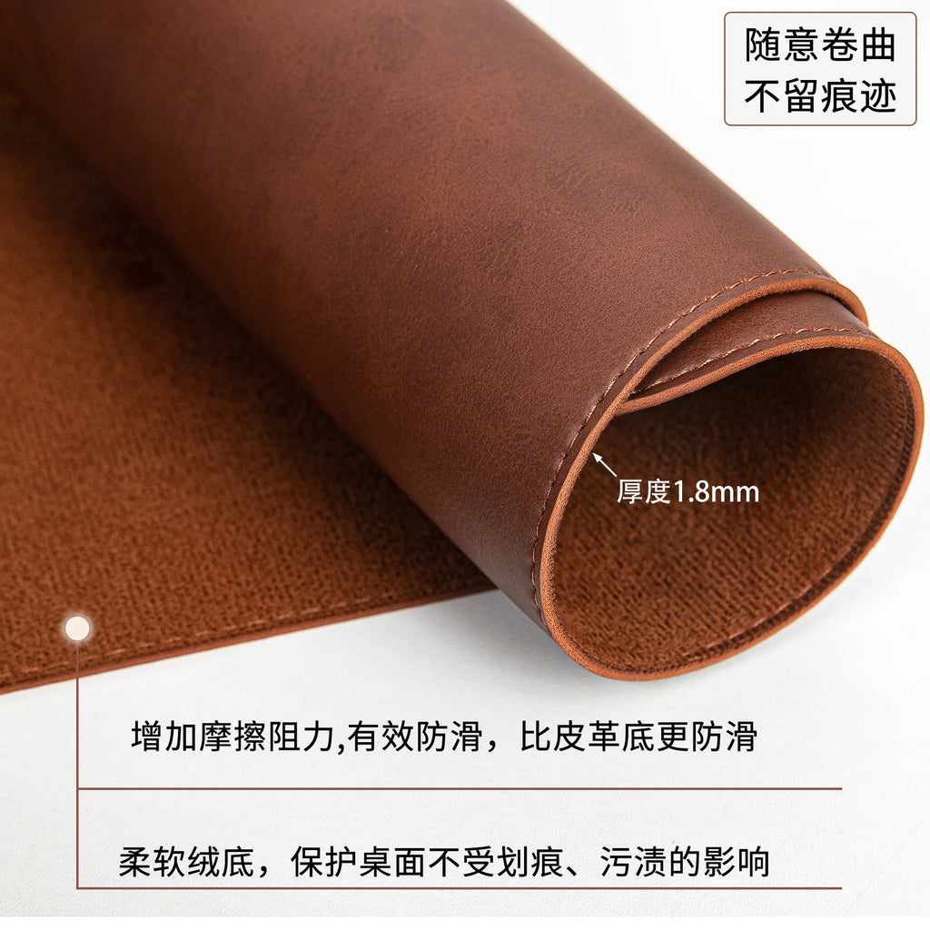 Deskox Glatt Full-Surface Leather Blotter — Deskox Modern Desks & Workspace Accessories — view 4
