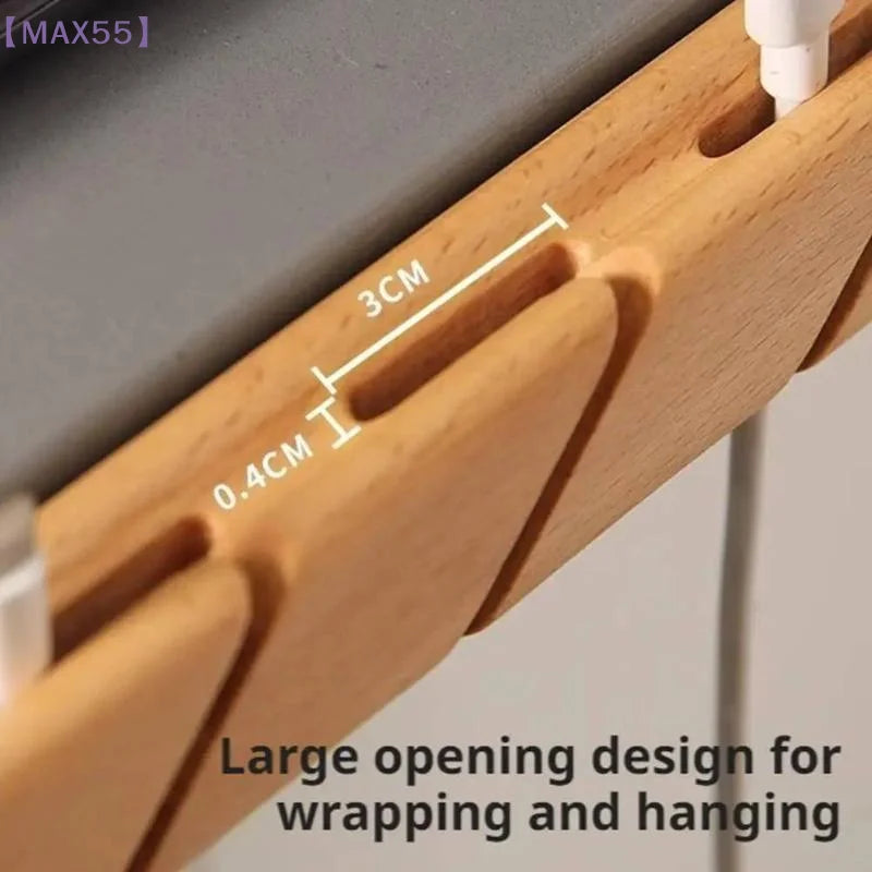 Deskox Rot Solid Wood Cable Dock — Deskox Modern Desks & Workspace Accessories — view 3