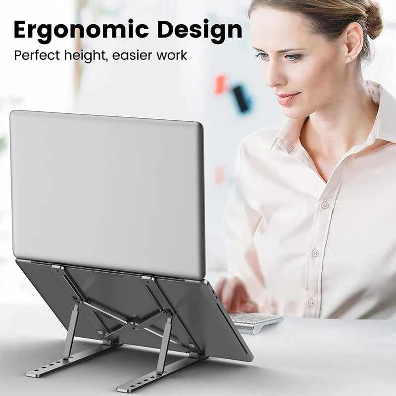 Deskox Fjell Folding Aluminium Laptop Riser — Deskox Modern Desks & Workspace Accessories — view 3