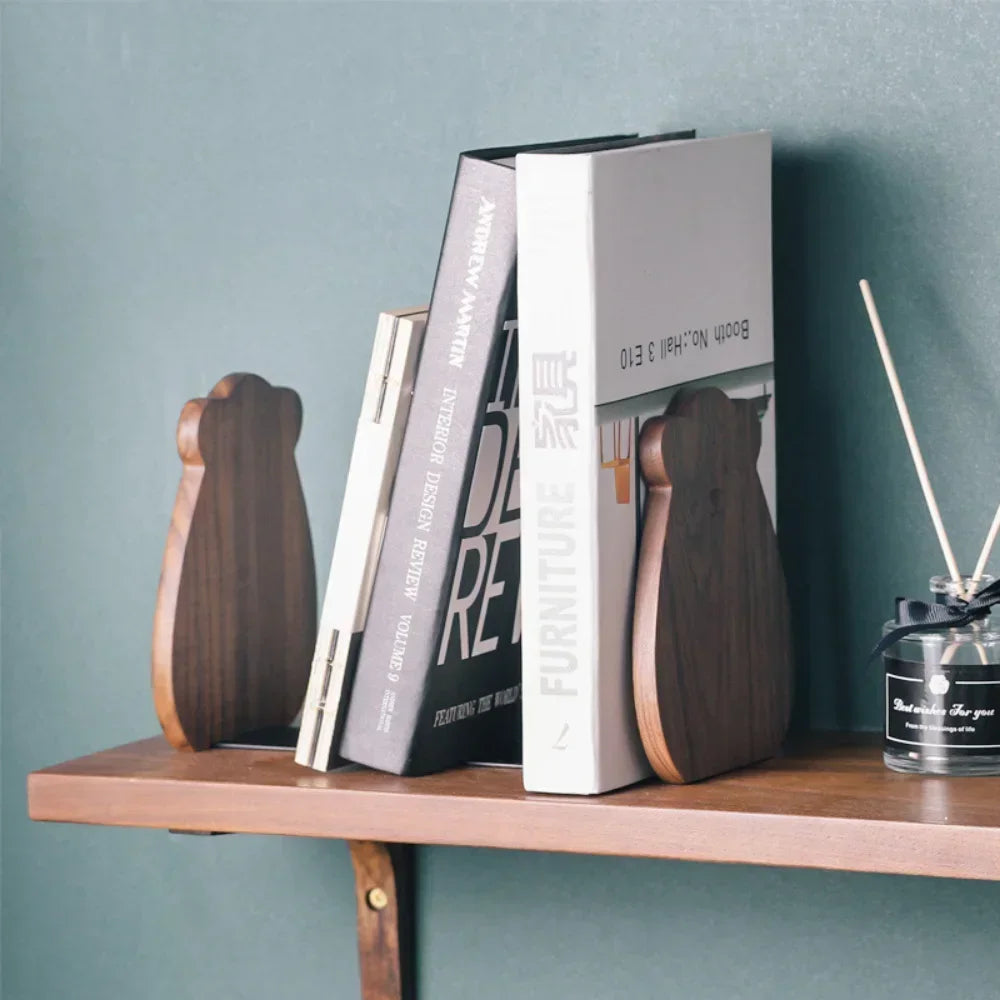Deskox Kant Walnut L-Bookend — Deskox Modern Desks & Workspace Accessories — view 5