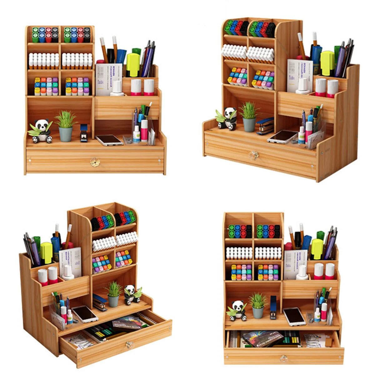 Deskox Bjork Wooden Pen and Card Caddy — Deskox Modern Desks & Workspace Accessories