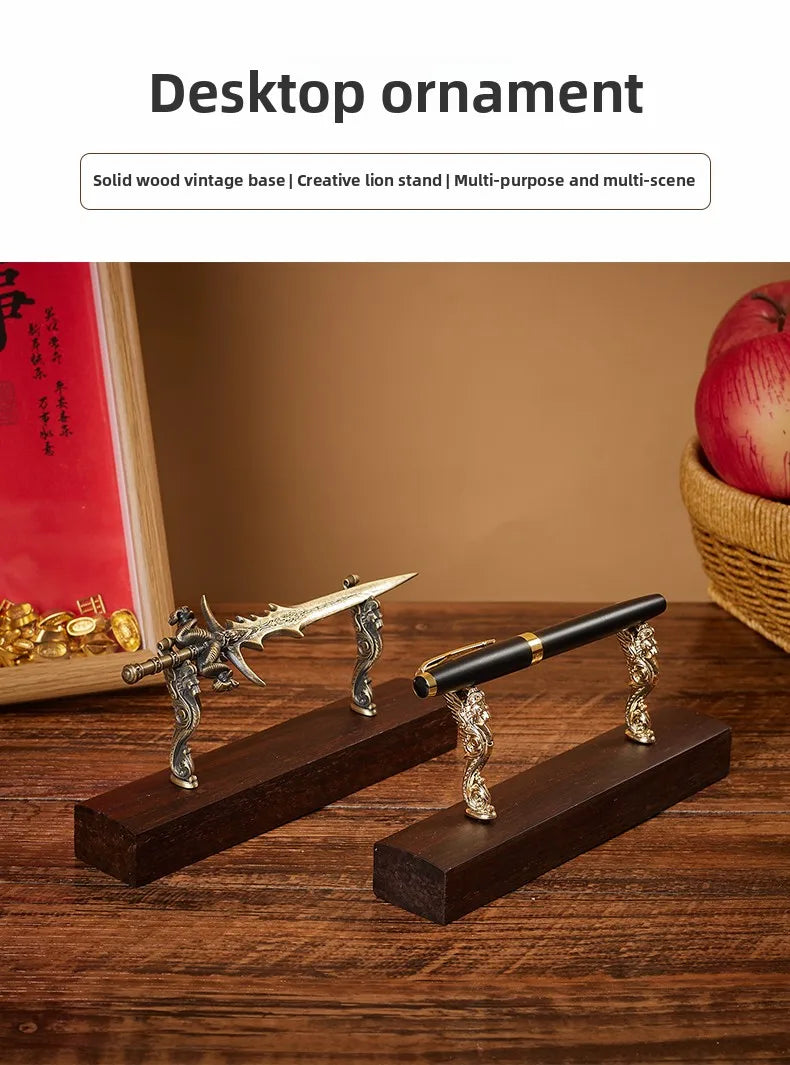 Deskox Kvist Solid Wood Pen Display Rail — Deskox Modern Desks & Workspace Accessories — view 5