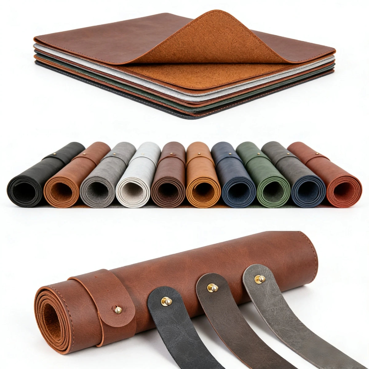 Deskox Glatt Full-Surface Leather Blotter — Deskox Modern Desks & Workspace Accessories — view 5