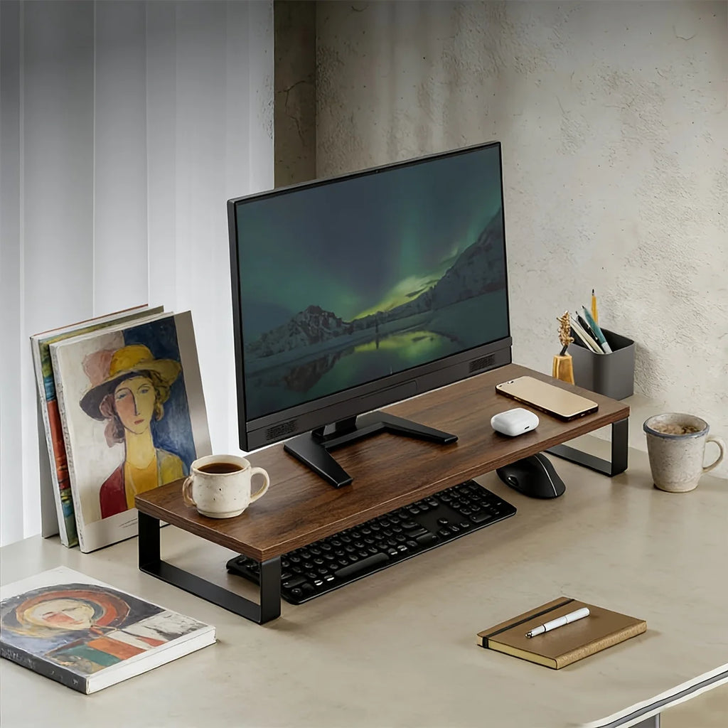 Deskox Smie Industrial Wood-Top Monitor Riser — Deskox Modern Desks & Workspace Accessories — view 6