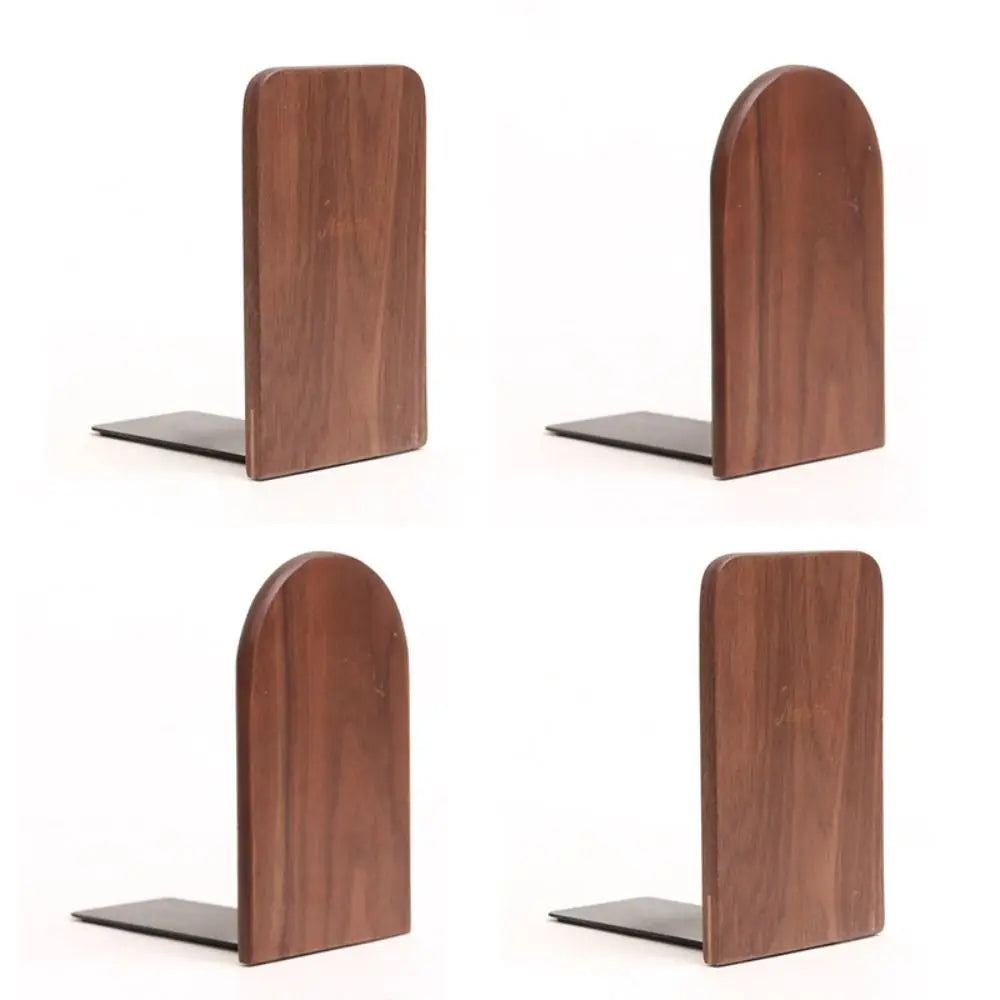 Deskox Grein Beech and Walnut Bookends — Deskox Modern Desks & Workspace Accessories — view 2