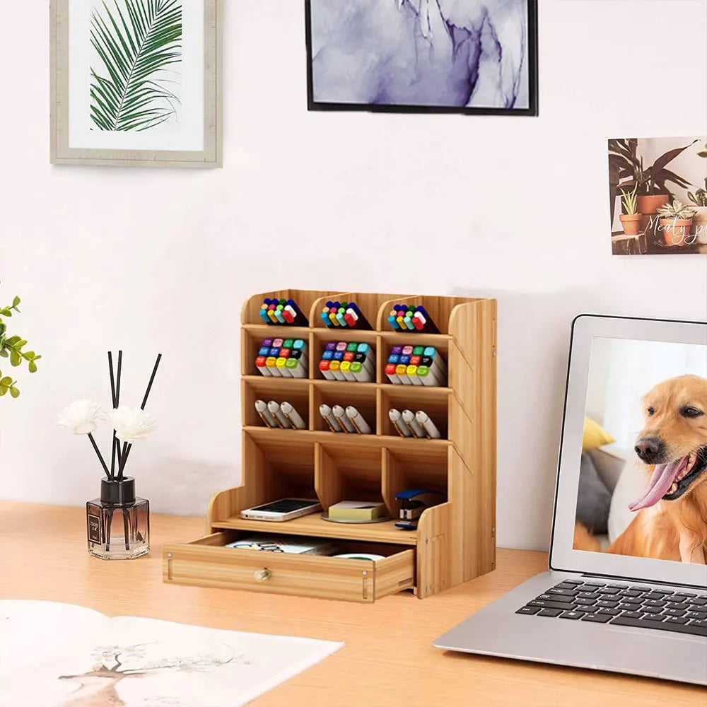 Deskox Nes Tiered Wooden Desk Rack — Deskox Modern Desks & Workspace Accessories — view 5