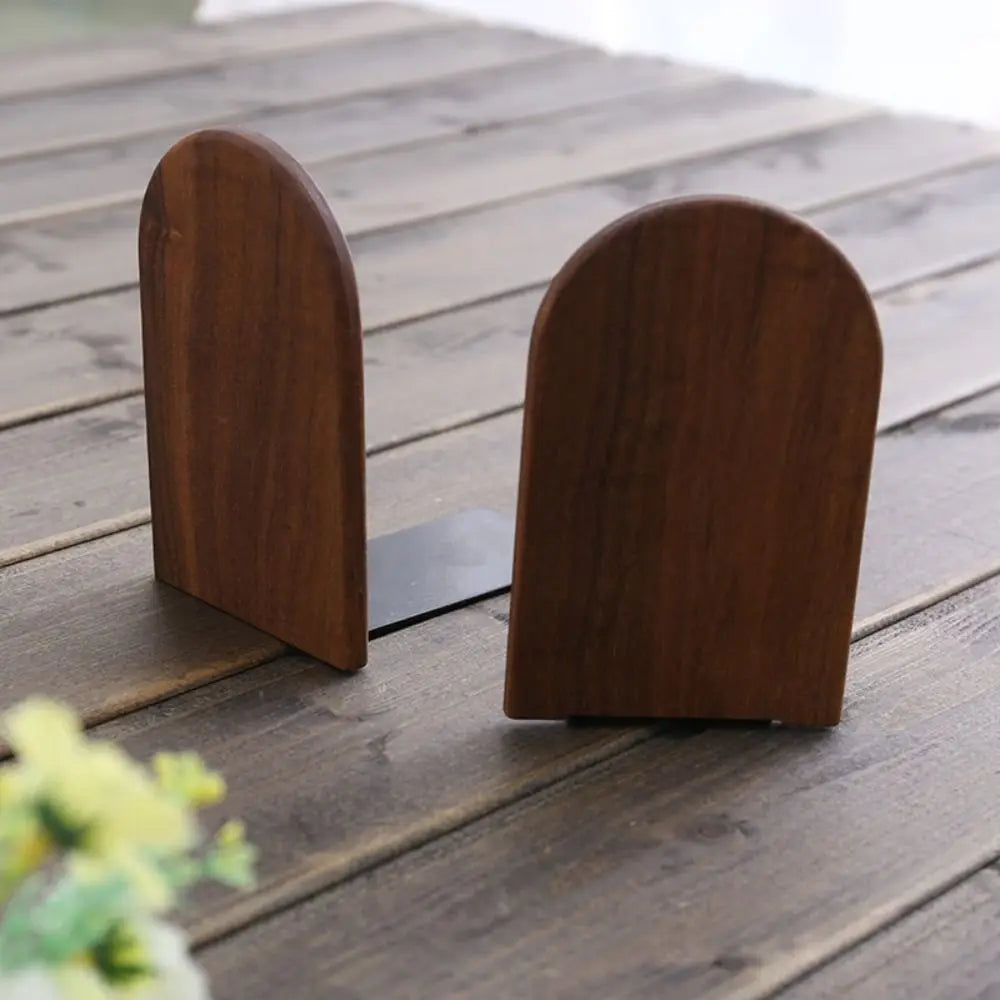 Deskox Grein Beech and Walnut Bookends — Deskox Modern Desks & Workspace Accessories — view 3