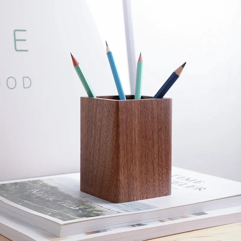 Deskox Ask Solid Walnut Pen Vessel — Deskox Modern Desks & Workspace Accessories — view 2