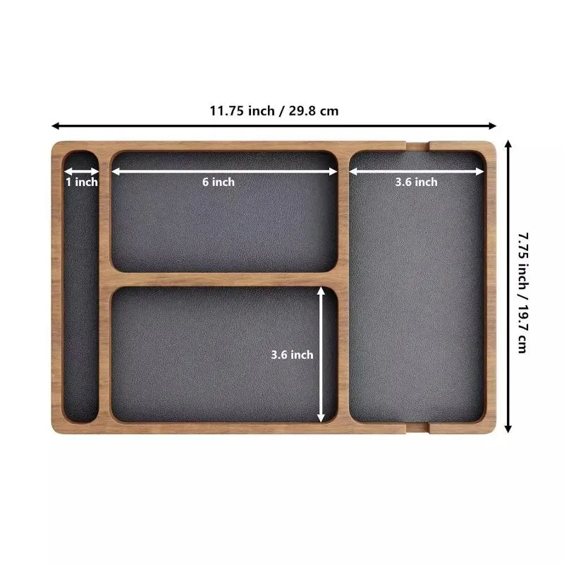 Deskox Brett Solid Wood Valet Tray — Deskox Modern Desks & Workspace Accessories — view 6
