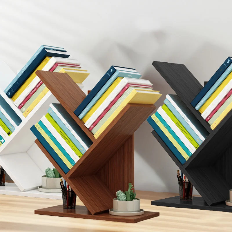 Deskox Furu Three-Tier Desktop Bookshelf — Deskox Modern Desks & Workspace Accessories