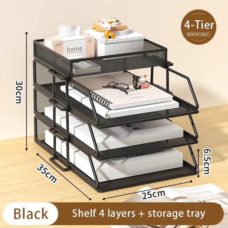 Deskox Berg Steel Mesh File Rack — Deskox Modern Desks & Workspace Accessories — view 4
