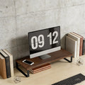 Deskox Smie Industrial Wood-Top Monitor Riser — Deskox Modern Desks & Workspace Accessories