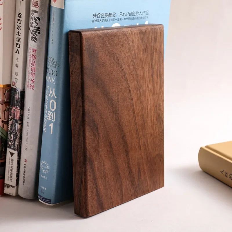 Deskox Lov Natural Wood Bookend Set — Deskox Modern Desks & Workspace Accessories
