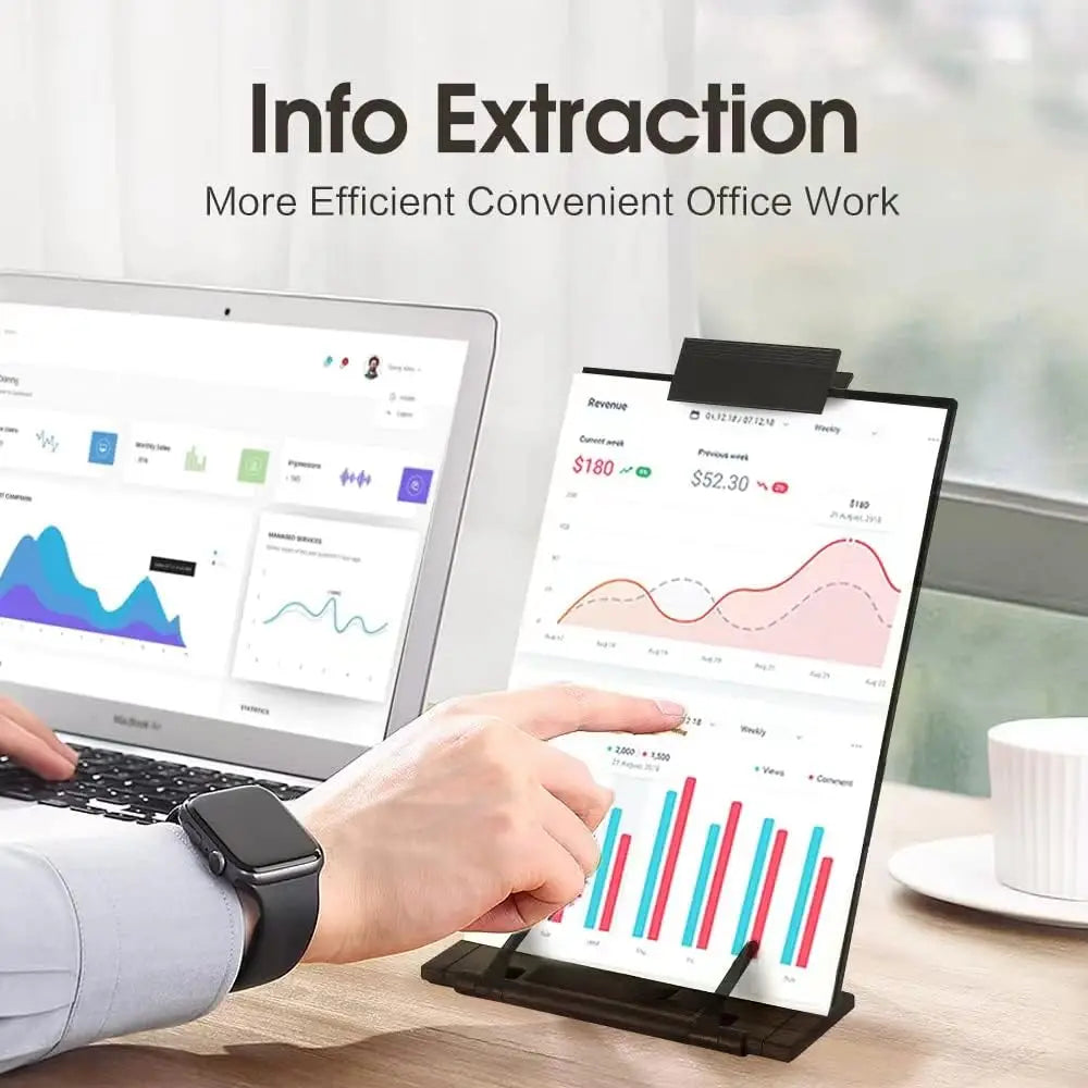 Deskox Rett Adjustable Document Stand — Deskox Modern Desks & Workspace Accessories — view 4