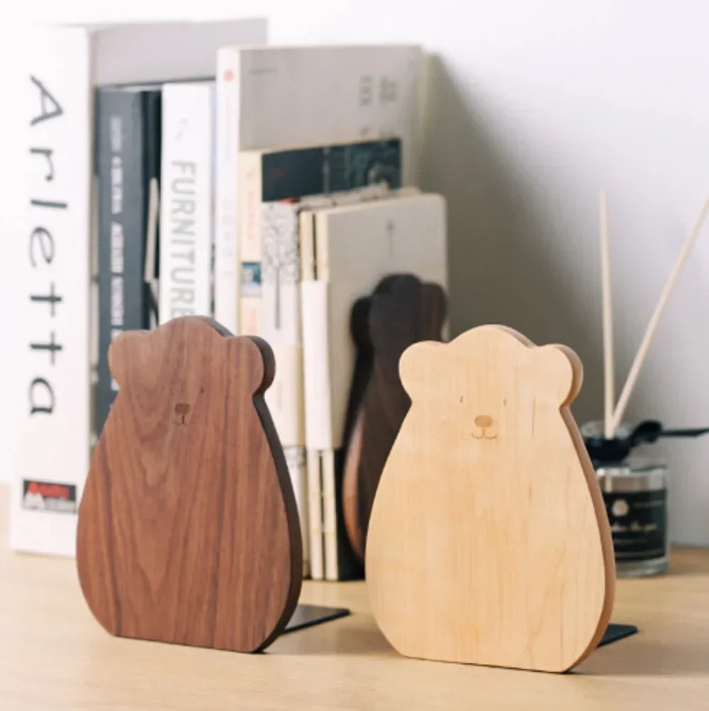 Deskox Kant Walnut L-Bookend — Deskox Modern Desks & Workspace Accessories