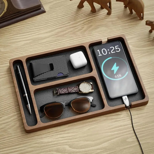Deskox Brett Solid Wood Valet Tray — Deskox Modern Desks & Workspace Accessories
