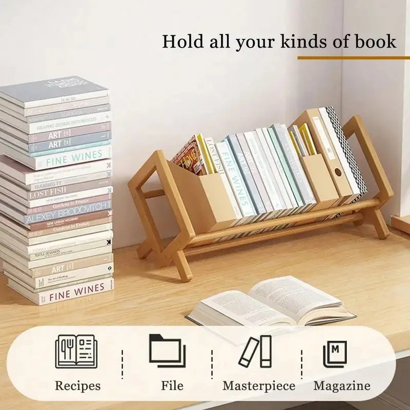 Deskox Hei Compact Desktop Bookshelf — Deskox Modern Desks & Workspace Accessories — view 3