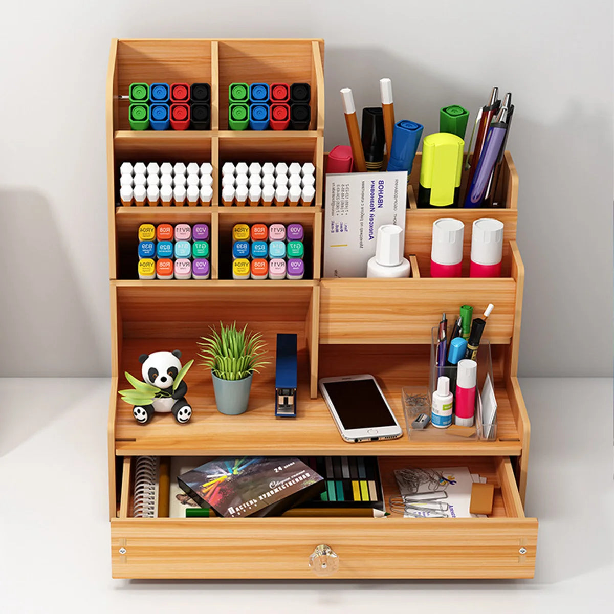 Deskox Bjork Wooden Pen and Card Caddy — Deskox Modern Desks & Workspace Accessories — view 5