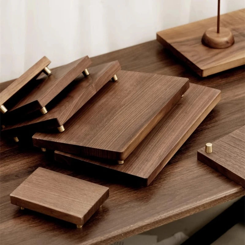 Deskox Ramme Black Walnut Monitor Tray — Deskox Modern Desks & Workspace Accessories