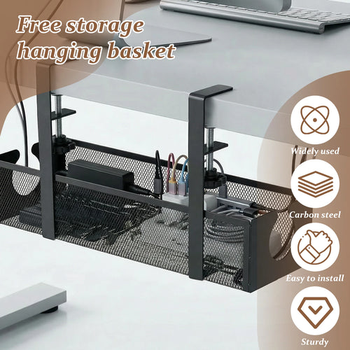 Deskox Bro Clamp-On Steel Cable Tray — Deskox Modern Desks & Workspace Accessories — view 2